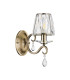 Bush Wall Lamp 1 Light E14 Antique Brass/Clear Crystal Shade (A)-4