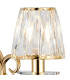 Bush Wall Lamp 1 Light E14 French Gold/Clear Crystal Shade (A)-5