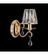 Bush Wall Lamp 1 Light E14 French Gold/Clear Crystal Shade (A)-6