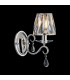 Bush Wall Lamp 1 Light E14 Polished Nickel/Clear Crystal Shade (A)-3