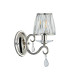 Bush Wall Lamp 1 Light E14 Polished Nickel/Clear Crystal Shade (A)-4