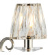 Bush Wall Lamp 1 Light E14 Polished Nickel/Clear Crystal Shade (A)-6