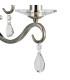 Bush Wall Lamp 1 Light E14 Polished Nickel/Clear Crystal Shade (A)-7