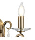 Bush Wall Lamp WITHOUT SHADE 2 Light E14 Antique Brass/Clear Crystal-7