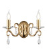 Bush Wall Lamp WITHOUT SHADE 2 Light E14 French Gold/Clear Crystal-1
