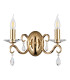 Bush Wall Lamp WITHOUT SHADE 2 Light E14 French Gold/Clear Crystal-4