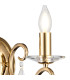 Bush Wall Lamp WITHOUT SHADE 2 Light E14 French Gold/Clear Crystal-7