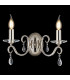 Bush Wall Lamp WITHOUT SHADE 2 Light E14 Polished Nickel/Clear Crystal-3