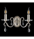 Bush Wall Lamp WITHOUT SHADE 2 Light E14 Polished Nickel/Clear Crystal-8