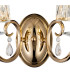 Bush Wall Lamp 2 Light E14 French Gold/Clear Crystal Shade (A)-5