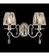 Bush Wall Lamp 2 Light E14 Polished Nickel/Clear Crystal Shade (A)-3