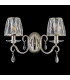 Bush Wall Lamp 2 Light E14 Polished Nickel/Clear Crystal Shade (A)-8