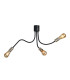 Benton Flexible Ceiling 3 Light E27 Dark Grey/Satin Nickel-1