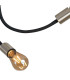 Benton Flexible Ceiling 3 Light E27 Dark Grey/Satin Nickel-9