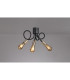 Benton Flexible Ceiling 3 Light E27 Dark Grey/Satin Nickel-12