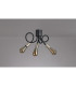 Benton Flexible Ceiling 3 Light E27 Dark Grey/Satin Nickel-13