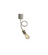 Benton Flexible Ceiling 1 Light E27 Beige/Antique Brass-6