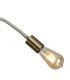 Benton Flexible Ceiling 1 Light E27 Beige/Antique Brass-7