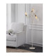 Benton Flexible Floor Lamp 3 Light E27 Beige/Antique Brass-4