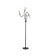 Benton Flexible Floor Lamp 3 Light E27 Dark Grey/Satin Nickel-1