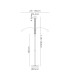 Benton Flexible Floor Lamp 3 Light E27 Dark Grey/Satin Nickel-2
