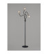 Benton Flexible Floor Lamp 3 Light E27 Dark Grey/Satin Nickel-3