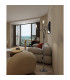 Benton Flexible Floor Lamp 3 Light E27 Dark Grey/Satin Nickel-4