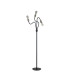 Benton Flexible Floor Lamp 3 Light E27 Dark Grey/Satin Nickel-7
