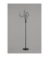 Benton Flexible Floor Lamp 3 Light E27 Dark Grey/Satin Nickel-12