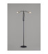 Benton Flexible Floor Lamp 3 Light E27 Dark Grey/Satin Nickel-13