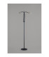 Benton Flexible Floor Lamp 3 Light E27 Dark Grey/Satin Nickel-14
