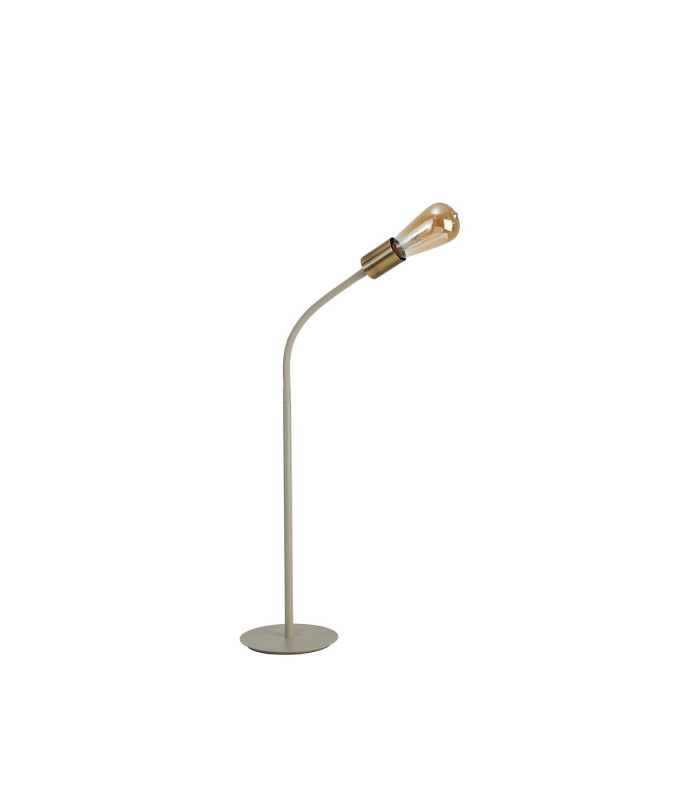 Benton Flexible Table Lamp 1 Light E27 Beige/Antique Brass-6