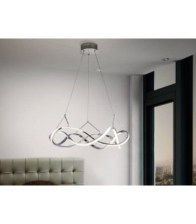 Integrated LED Ceiling Pendant Chrome - 1