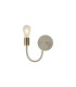 Benton Flexible Switched Wall Lamp 1 Light E27 Beige/Antique Brass-1