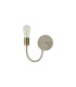 Benton Flexible Switched Wall Lamp 1 Light E27 Beige/Antique Brass-4