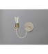 Benton Flexible Switched Wall Lamp 1 Light E27 Beige/Antique Brass-8