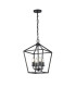 Stamford Pendant 4 Light E14 Black-1