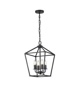 Stamford Pendant 4 Light E14 Black-1