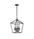 Stamford Pendant 4 Light E14 Black-4