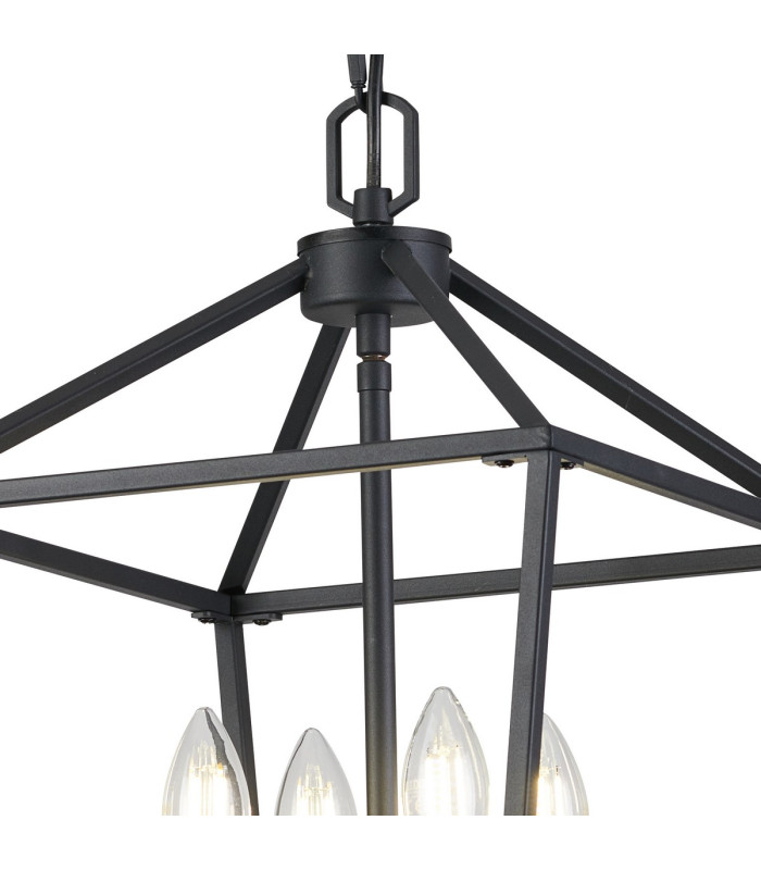 Stamford Pendant 4 Light E14 Black-6