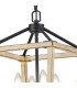 Stamford Pendant 4 Light E14 Wood Effect/Black-6