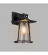 Batavia Cone Wall Lamp PIR Sensor 1 x E27 IP44 Black/Clear -3