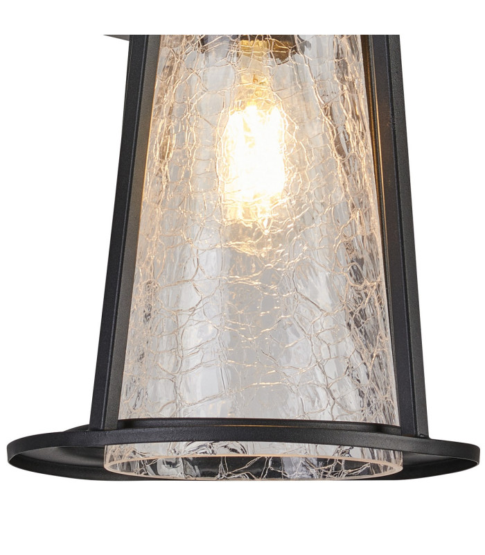Batavia Cone Wall Lamp PIR Sensor 1 x E27 IP44 Black/Clear -8