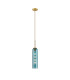 Clarkson 10cm Single Pendant 1 Light Adjustable E27 Brass Gold / Blue-4