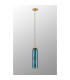 Clarkson 10cm Single Pendant 1 Light Adjustable E27 Brass Gold / Blue-9