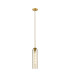 Clarkson 10cm Single Pendant 1 Light Adjustable E27 Brass Gold / Cognac-4