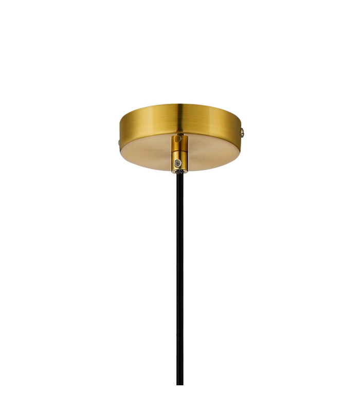 Clarkson 10cm Single Pendant 1 Light Adjustable E27 Brass Gold / Cognac-6