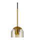 Clarkson 10cm Single Pendant 1 Light Adjustable E27 Brass Gold / Cognac-7