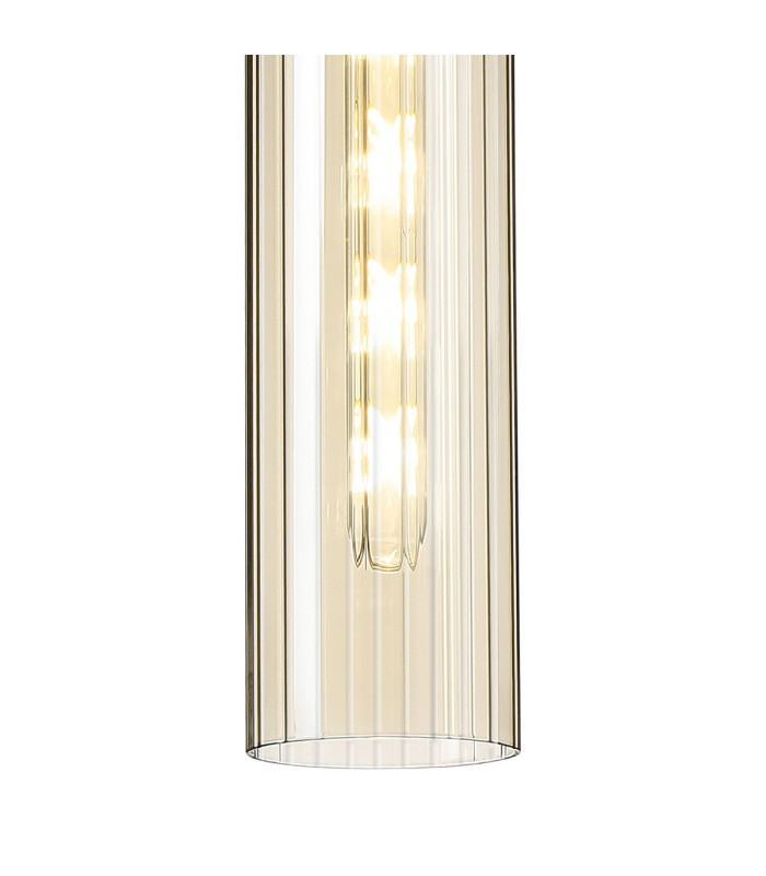 Clarkson 10cm Single Pendant 1 Light Adjustable E27 Brass Gold / Cognac-8