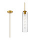 Clarkson 10cm Single Pendant 1 Light Adjustable E27 Brass Gold / Clear-1